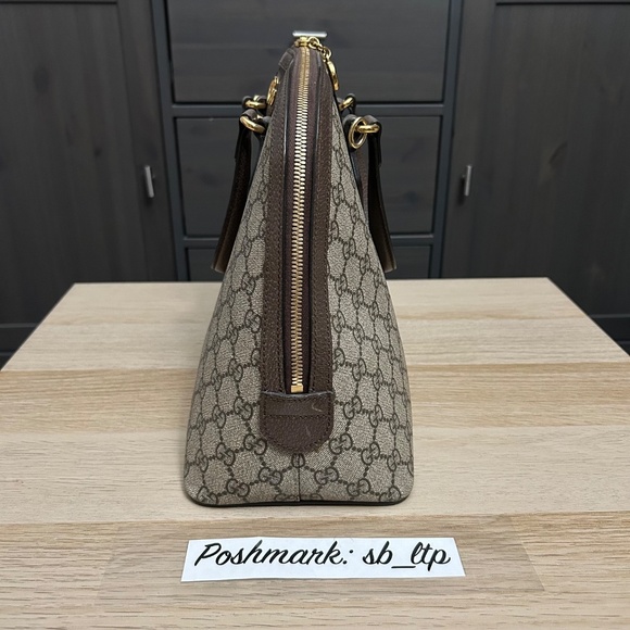 Authentic Gucci GG Supreme Medium Dome Ophidia Bag - Picture 5 of 6